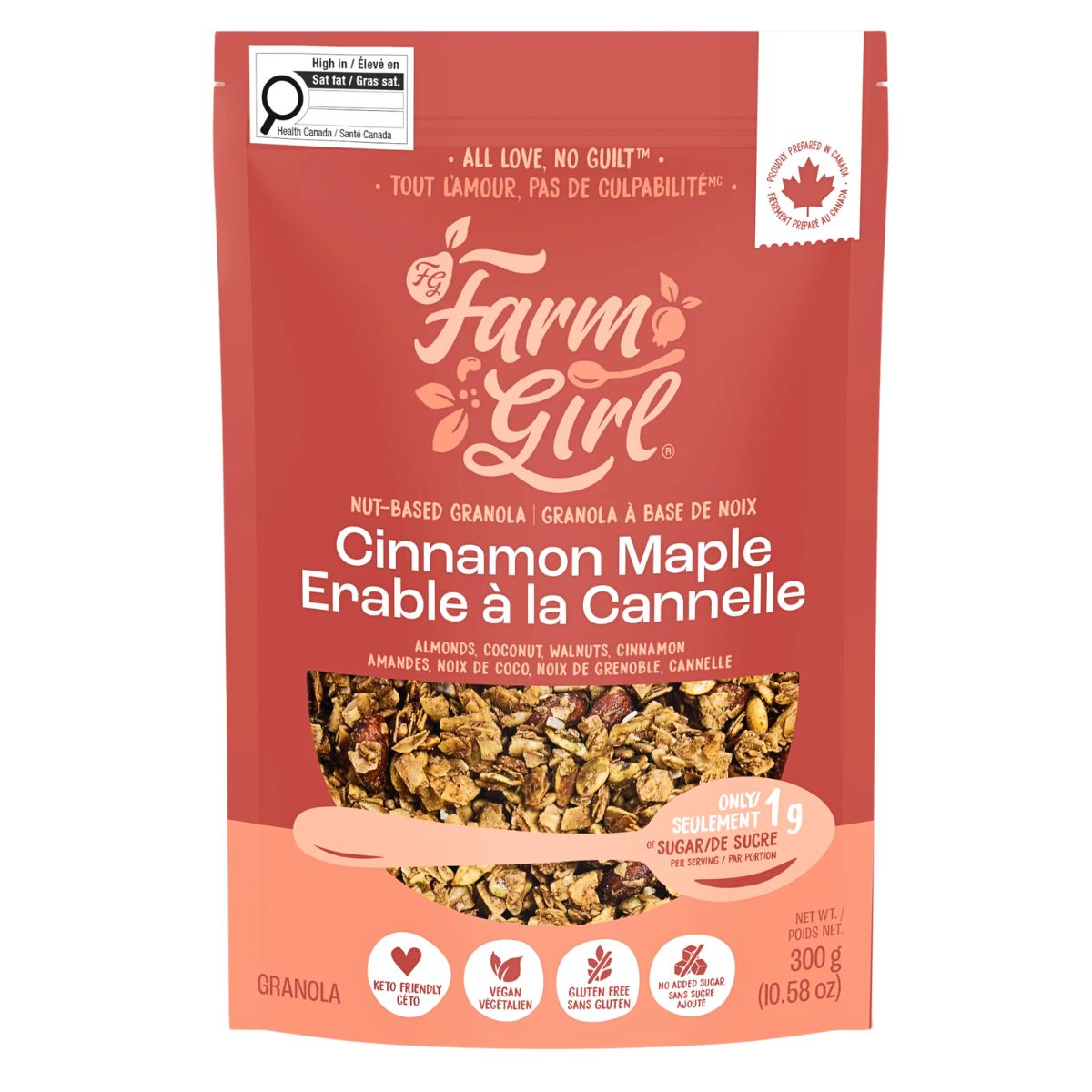 Farm Girl Grain-Free Granola Cinnamon Maple, 300 g