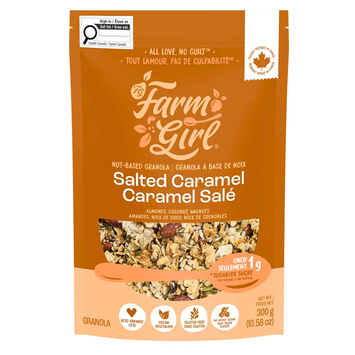Farm Girl Grain-Free Granola Salted Caramel, 300 g