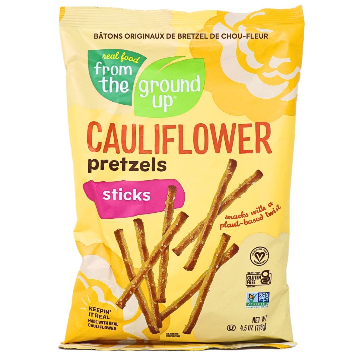 From The Ground UP Original Cauliflower Pretzel Sticks, 128g
