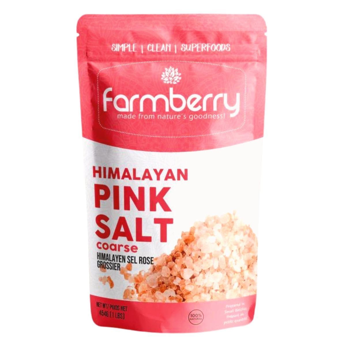 Farmberry Coarse Himalayan Pink Salt, 1lbs