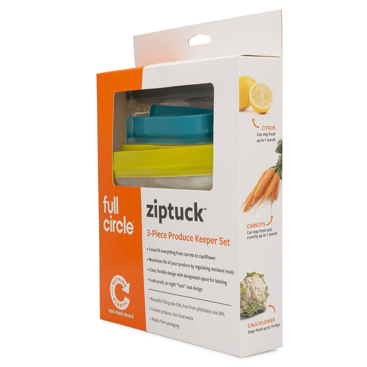 Full Circle Ziptuck 3-Piece Produce Keeper Set
