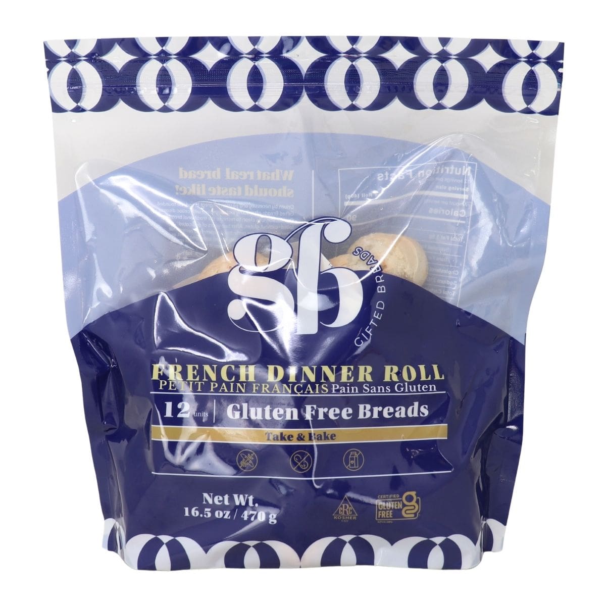 Gifted Breads Gluten-Free French Dinner Rolls, 470 g