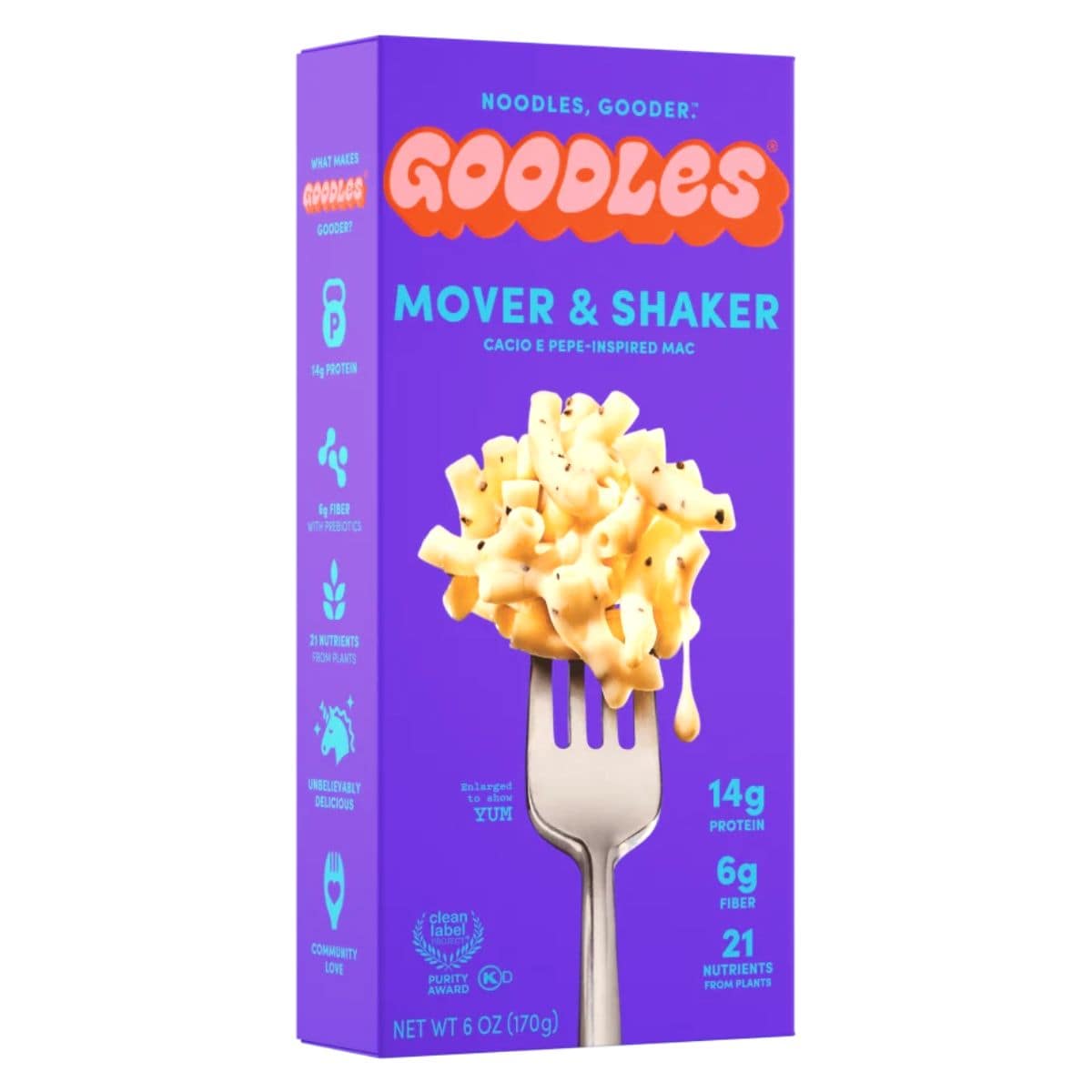 Goodles Protein Mac And Cheese Cacio E Pepe Mover &amp; Shaker, 170g