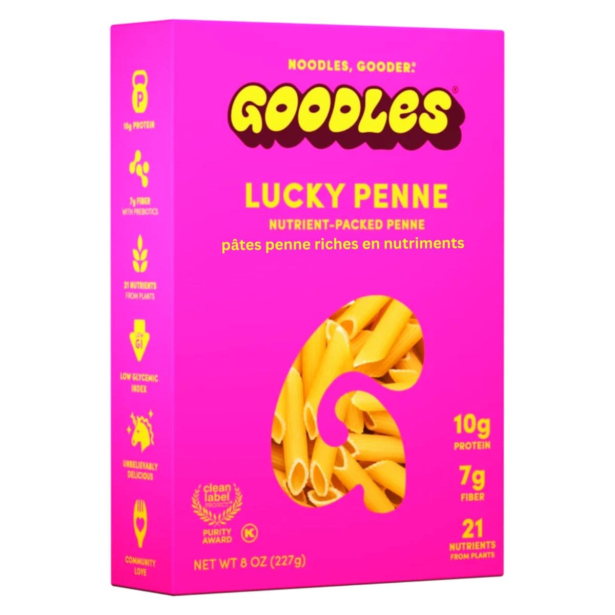 Goodles Noodles Nutrient-Packed Penne Lucky Penne, 227g