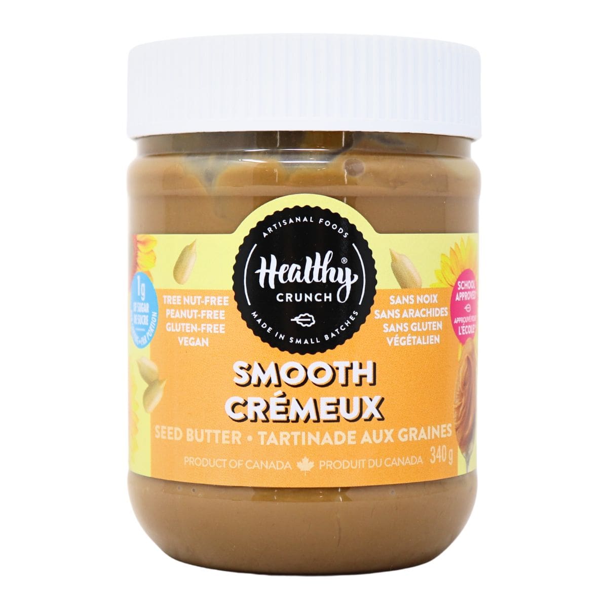 Healthy Crunch Smooth Sunflower Seed Butter, 340g