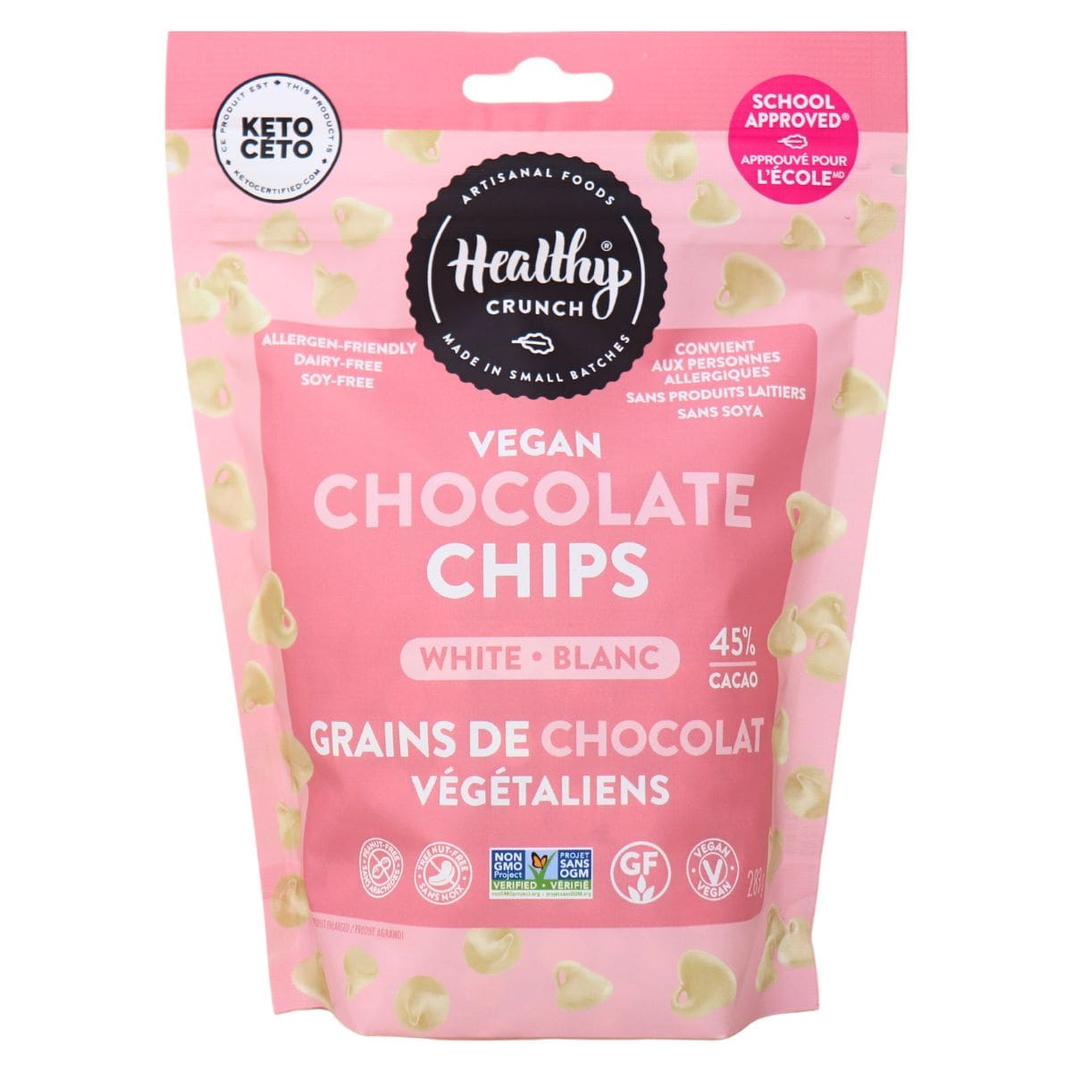 Healthy Crunch Vegan White Chocolate Chips, 283g