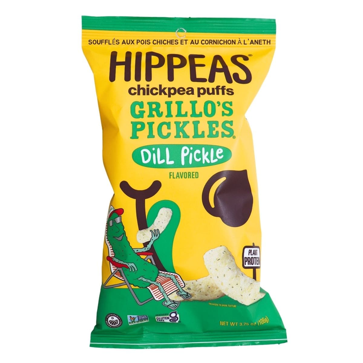 Hippeas Chickpea Puff Grillo’s Dill Pickle, 113g