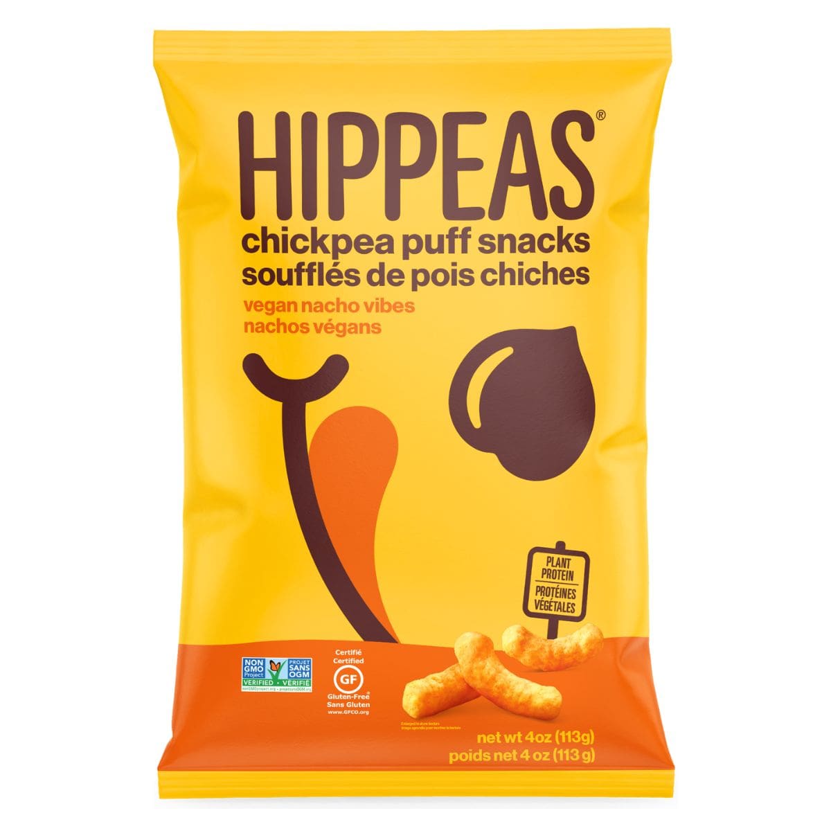 Hippeas Chickpea Puff Vegan Nacho Vibes, 113g 4