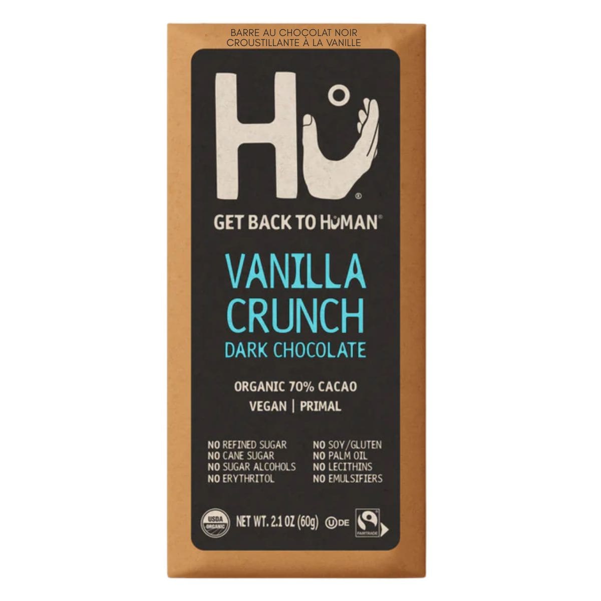 Hu Kitchen Vanilla Crunch Dark Chocolate Bar, 60g