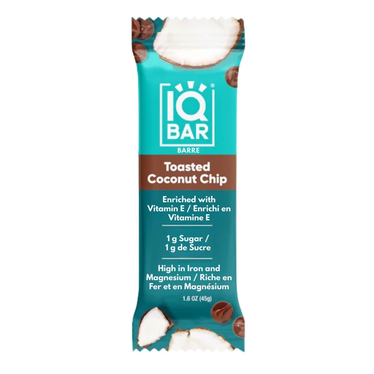 IQ Bar Toasted Coconut Chip, 45 g