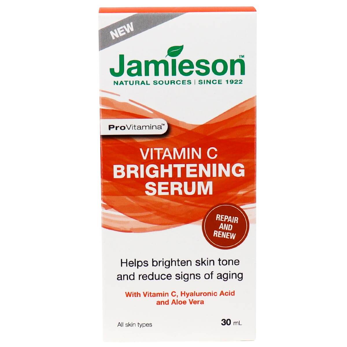 Jamieson Vitamin C Brightening Facial Serum, 30mL