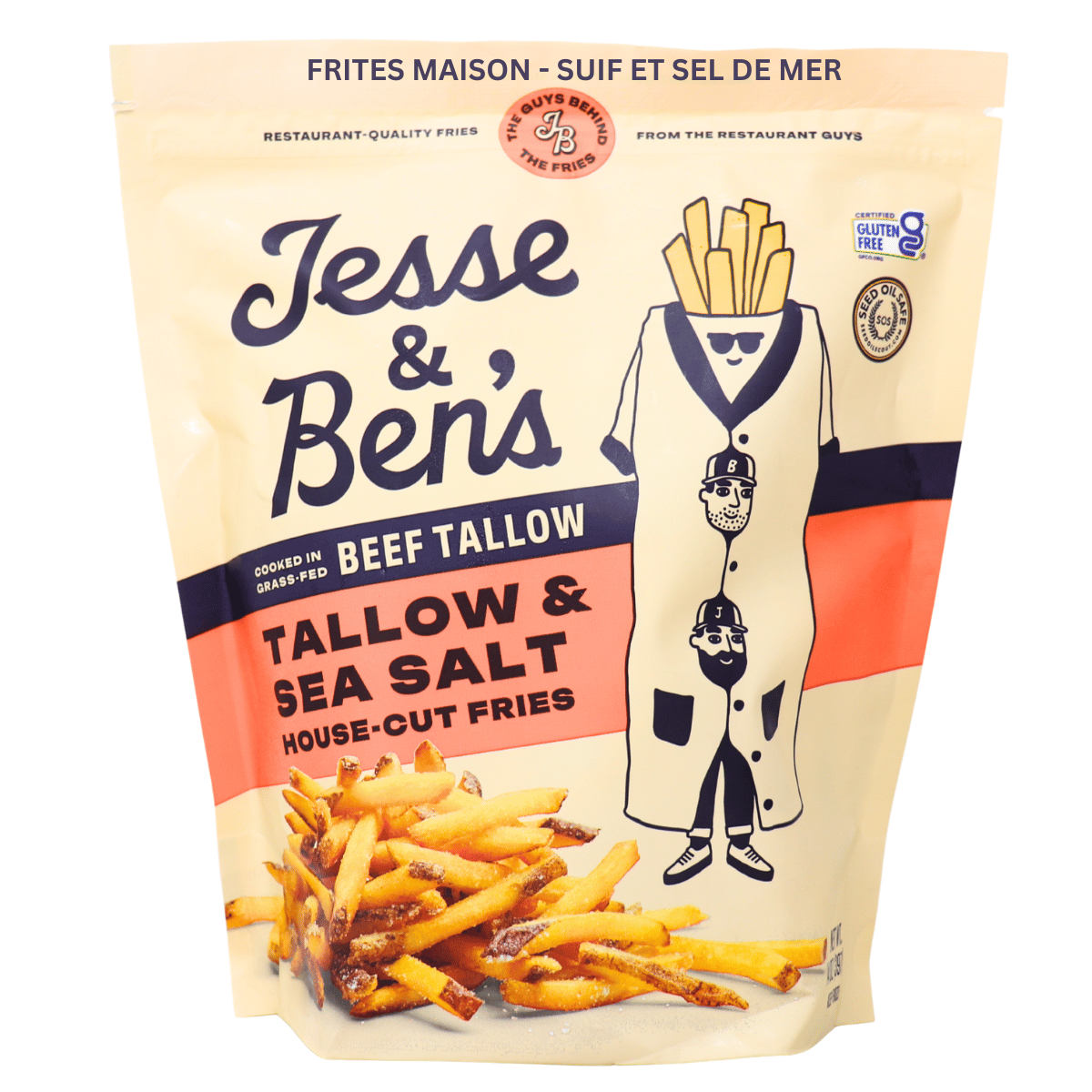 Jesse &amp; Ben’s No Seed Oil Fries Tallow &amp; Sea Salt, 397g
