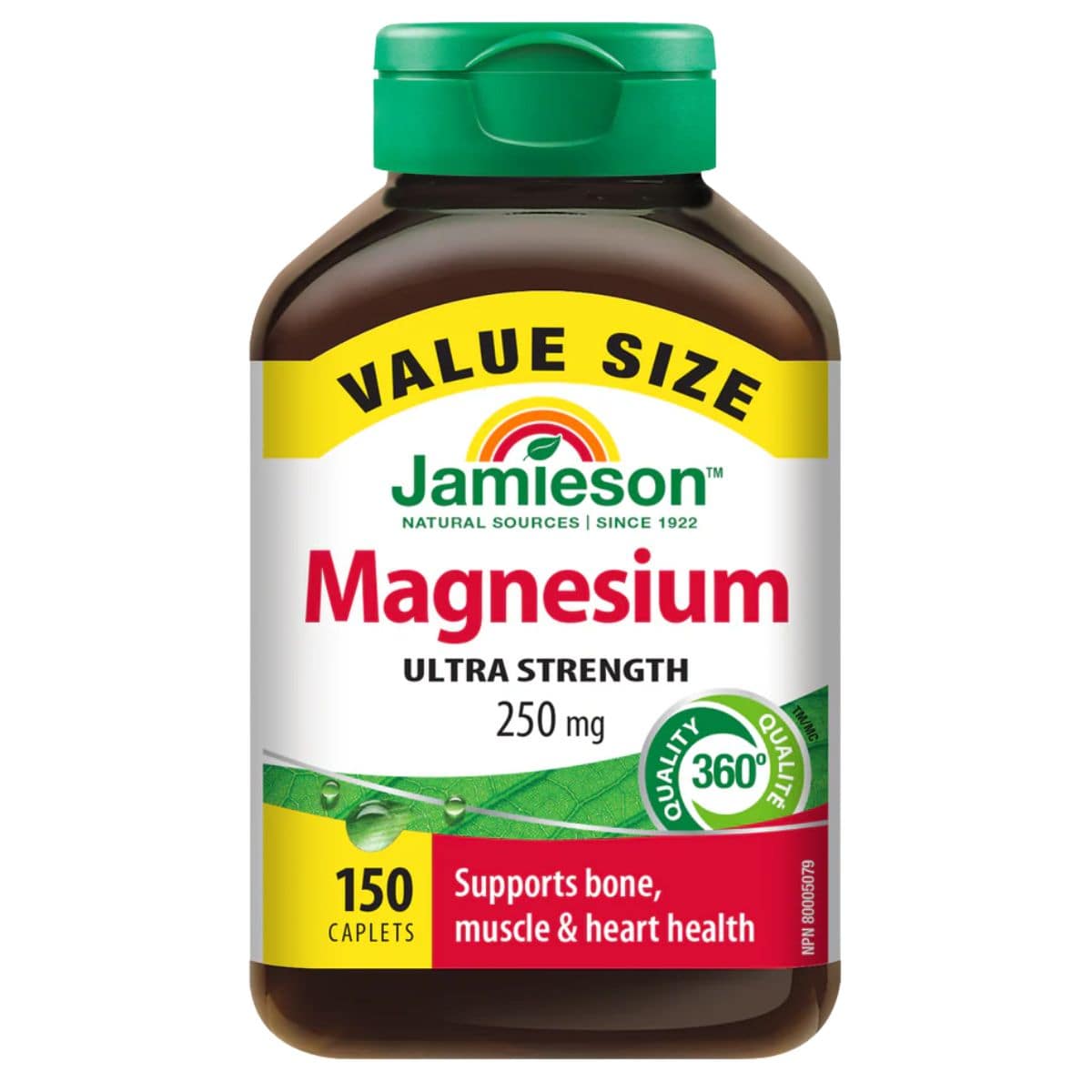 Jamieson Vitamins Ultra Strength Magnesium, 150 Caplets
