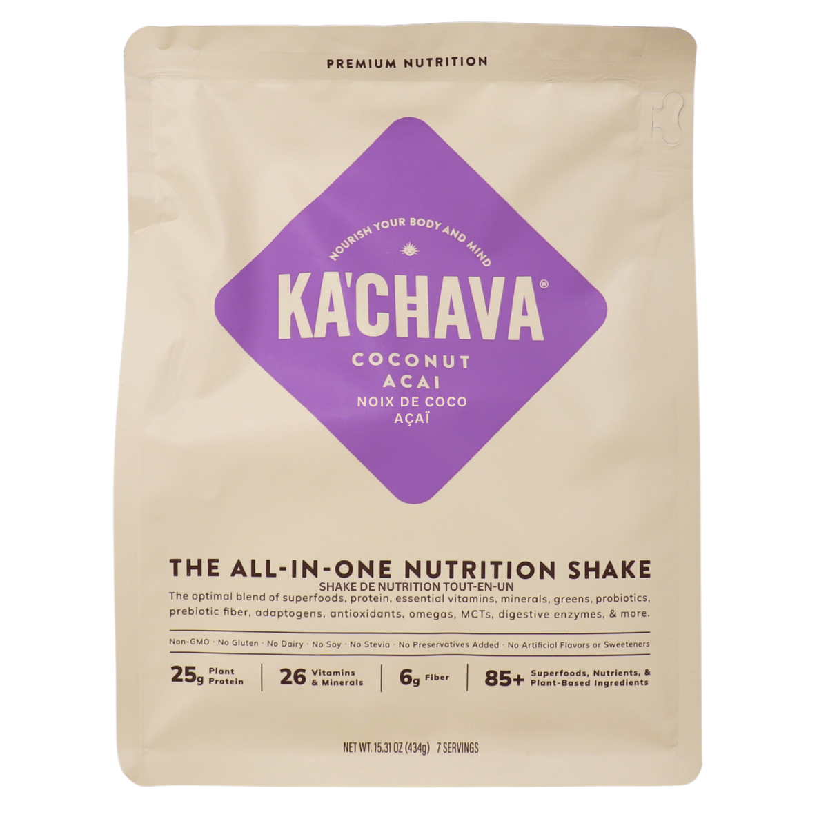 Ka'Chava All-In-One Nutrition Shake Coconut Acai, 434g
