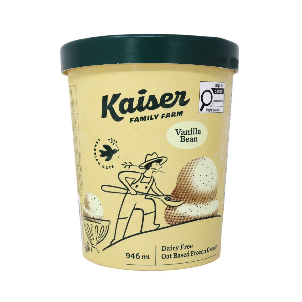 Kaiser Dairy-Free Oat-Based Frozen Dessert Vanilla Bean, 946 mL