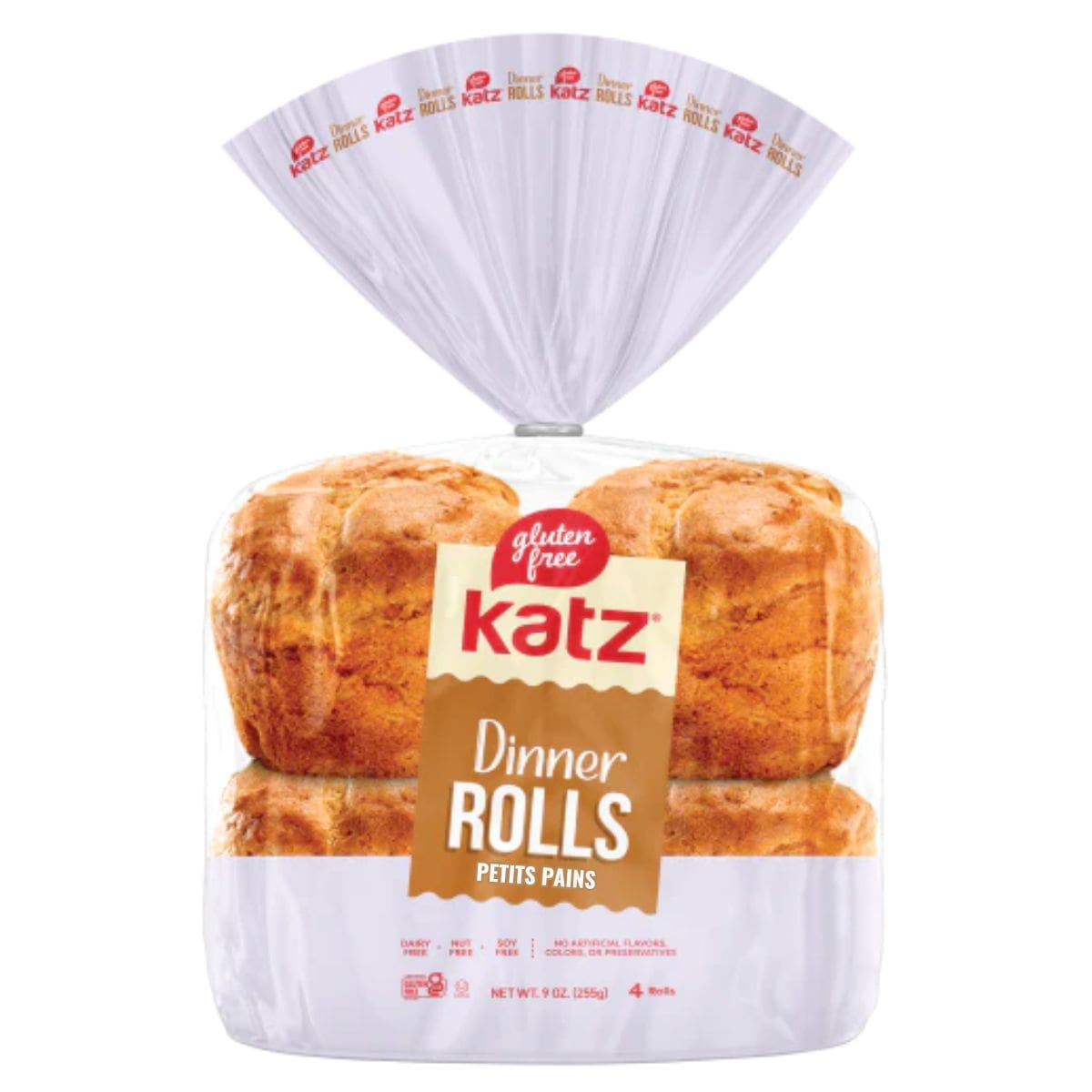 Katz Gluten-Free Dinner Rolls, 4 Pack