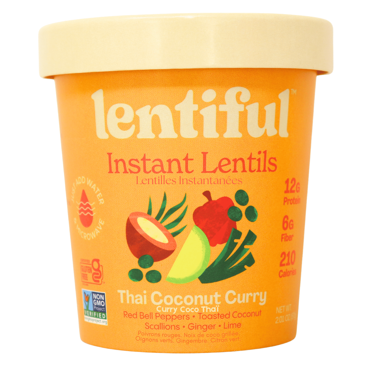 Lentiful Instant Lentils Thai Coconut Curry, 57 g