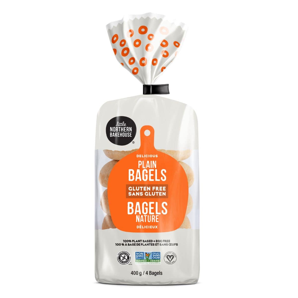 Little Northern Bakehouse Plain Gluten-Free Bagels, 4 Bagels
