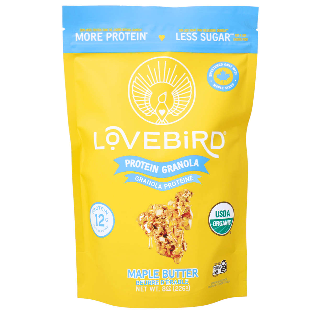 Lovebird Organic Protein Granola Maple Butter, 226 g