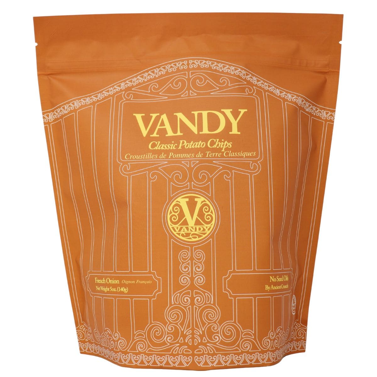Vandy Classic Potato Chips Fried In Beef Tallow French Onion, 140 g
