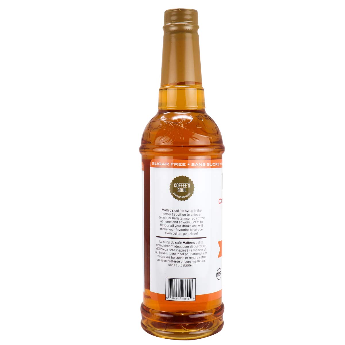 Matteos Sugar Free Barista Style Coffee Syrups Thin Salted Caramel, 750mL