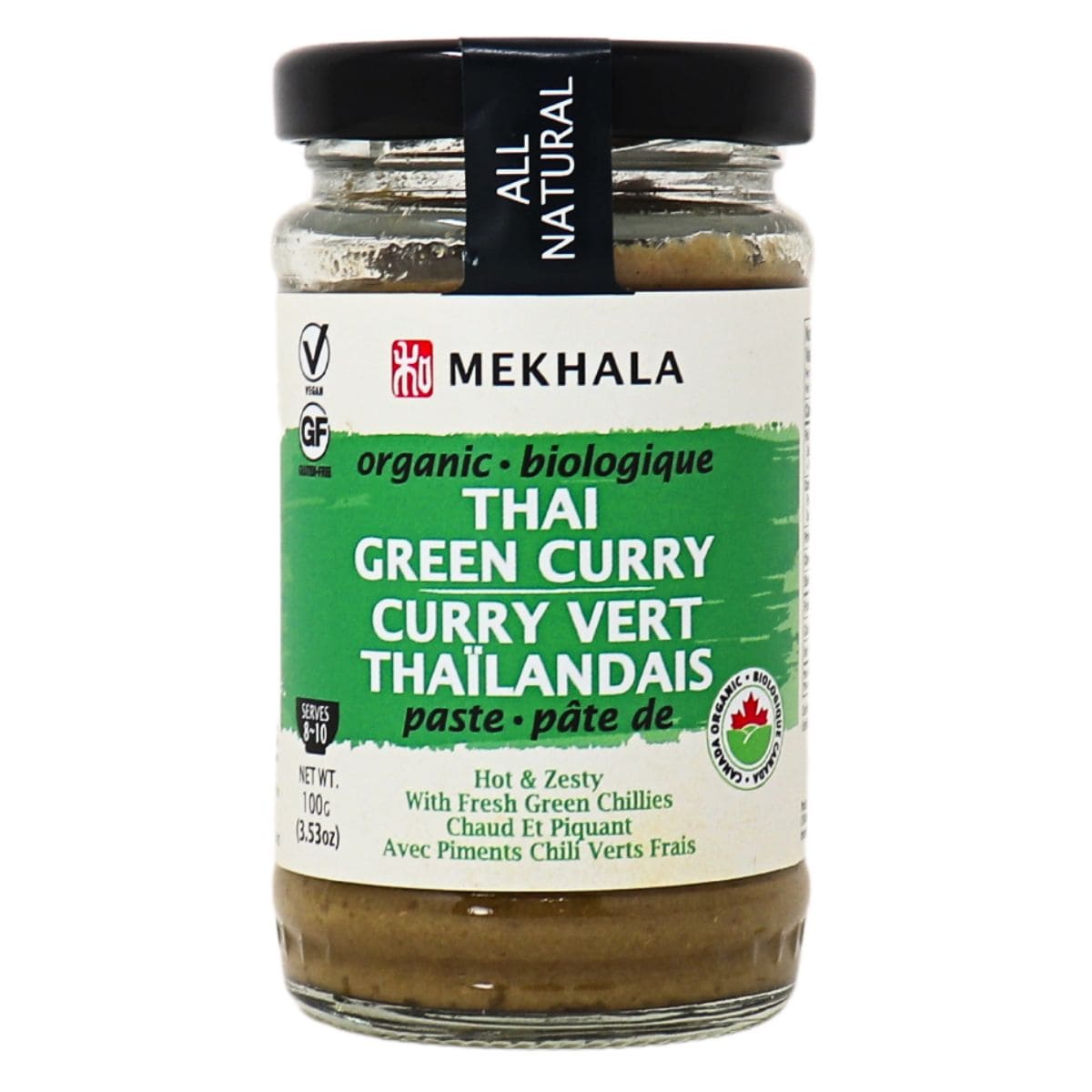 Mekhala Organic Vegan Green Curry Paste, 100g