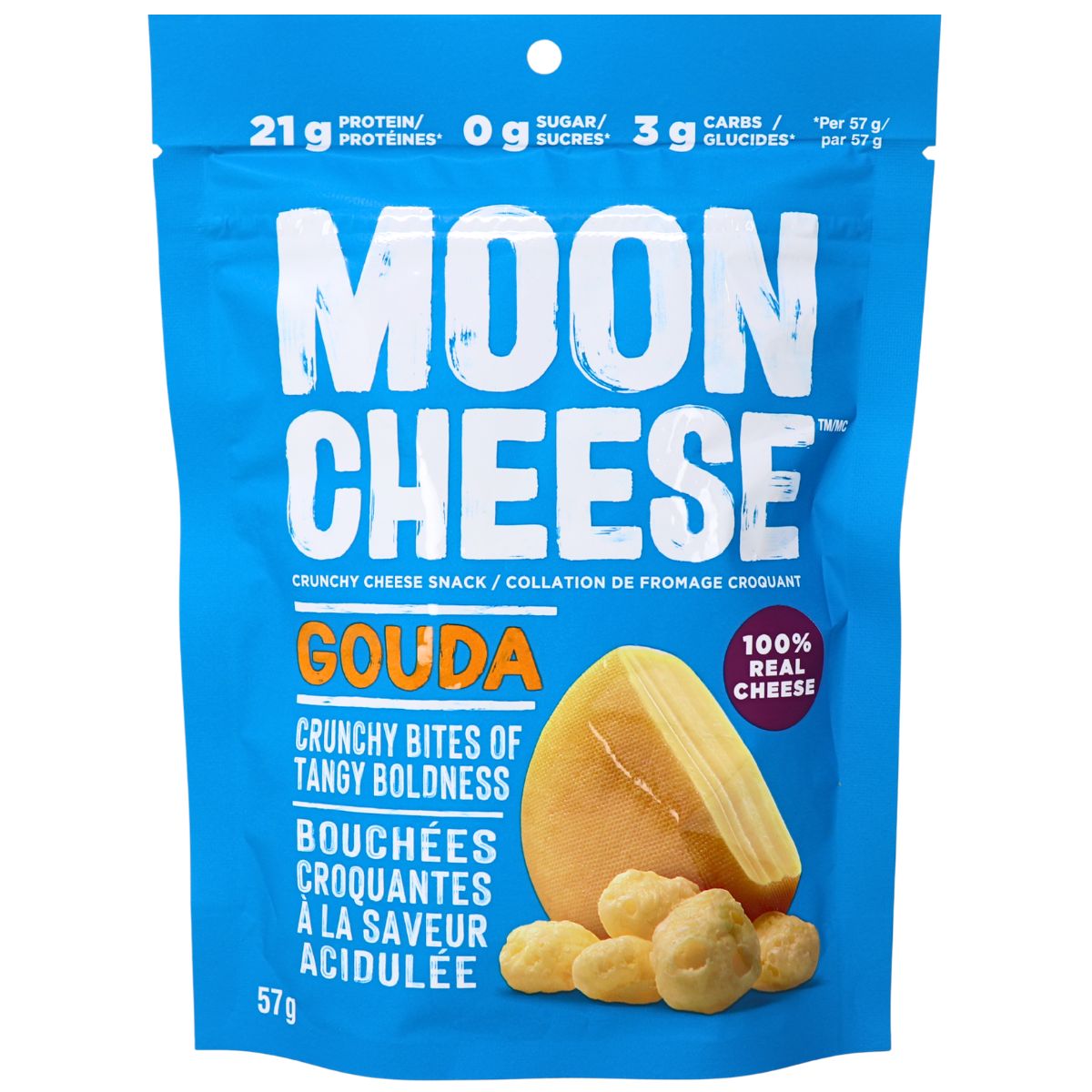 Moon Cheese Crunchy Cheese Snack Gouda, 57g