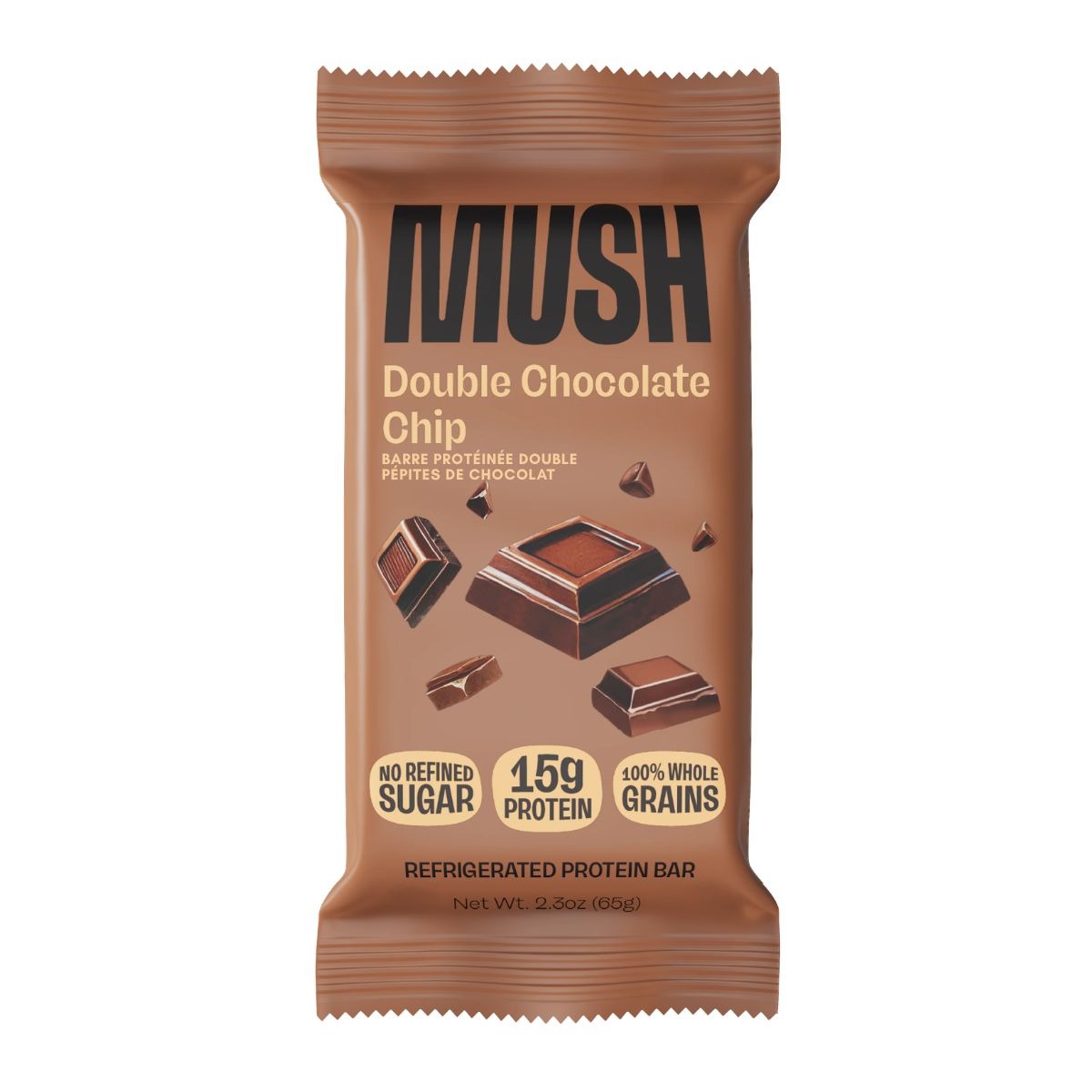 MUSH Protein Bar Double Chocolate Chip, 65g