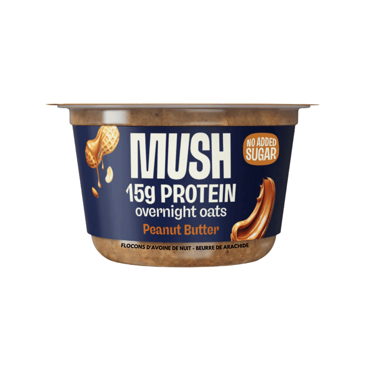 MUSH Protein Overnight Oats Peanut Butter, 156g