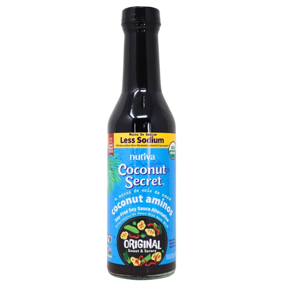 Coconut Secret Organic Less Sodium Coconut Aminos Soy-Free Soy Sauce Alternative, 237ml