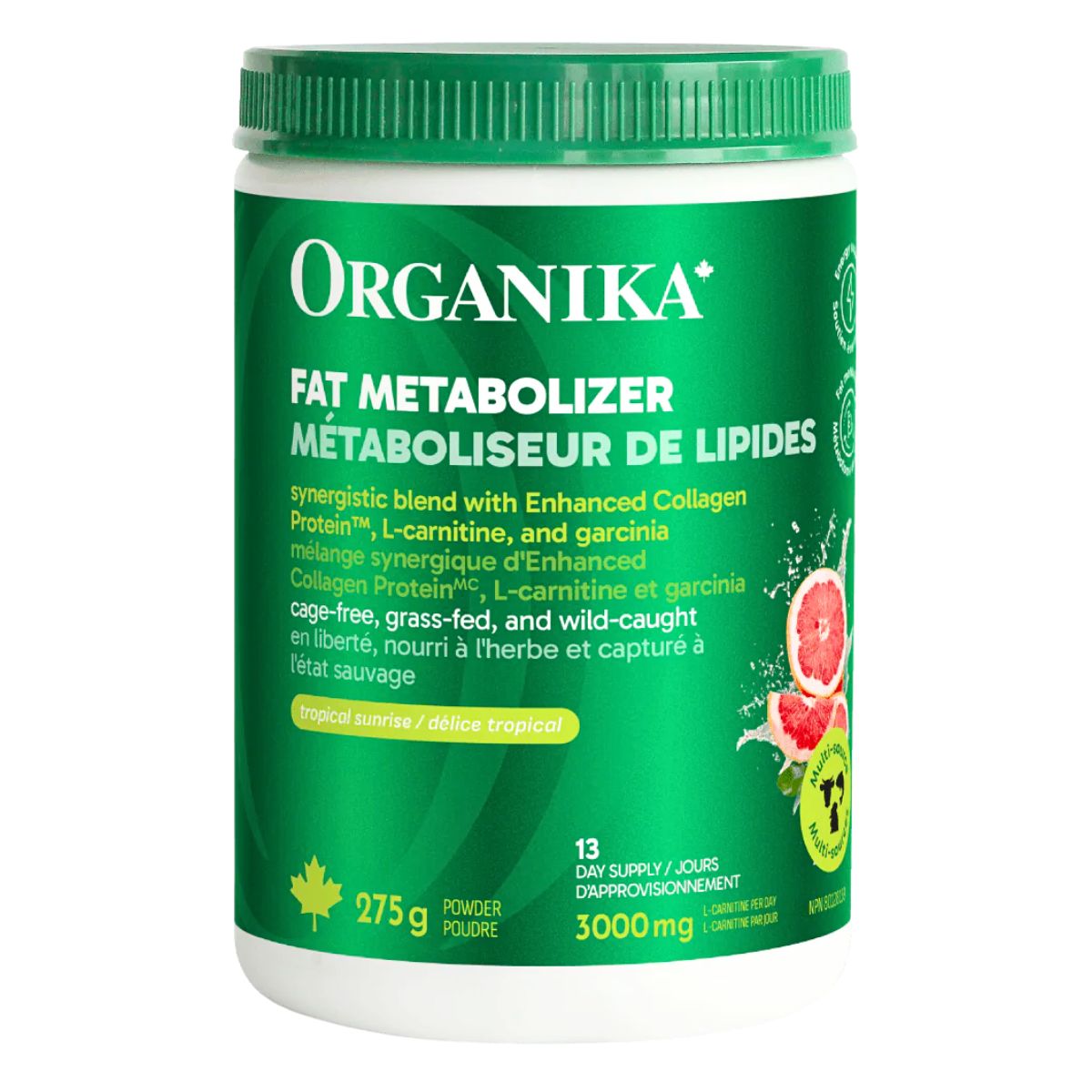 Organika Fat Metabolizer Powder, 275g