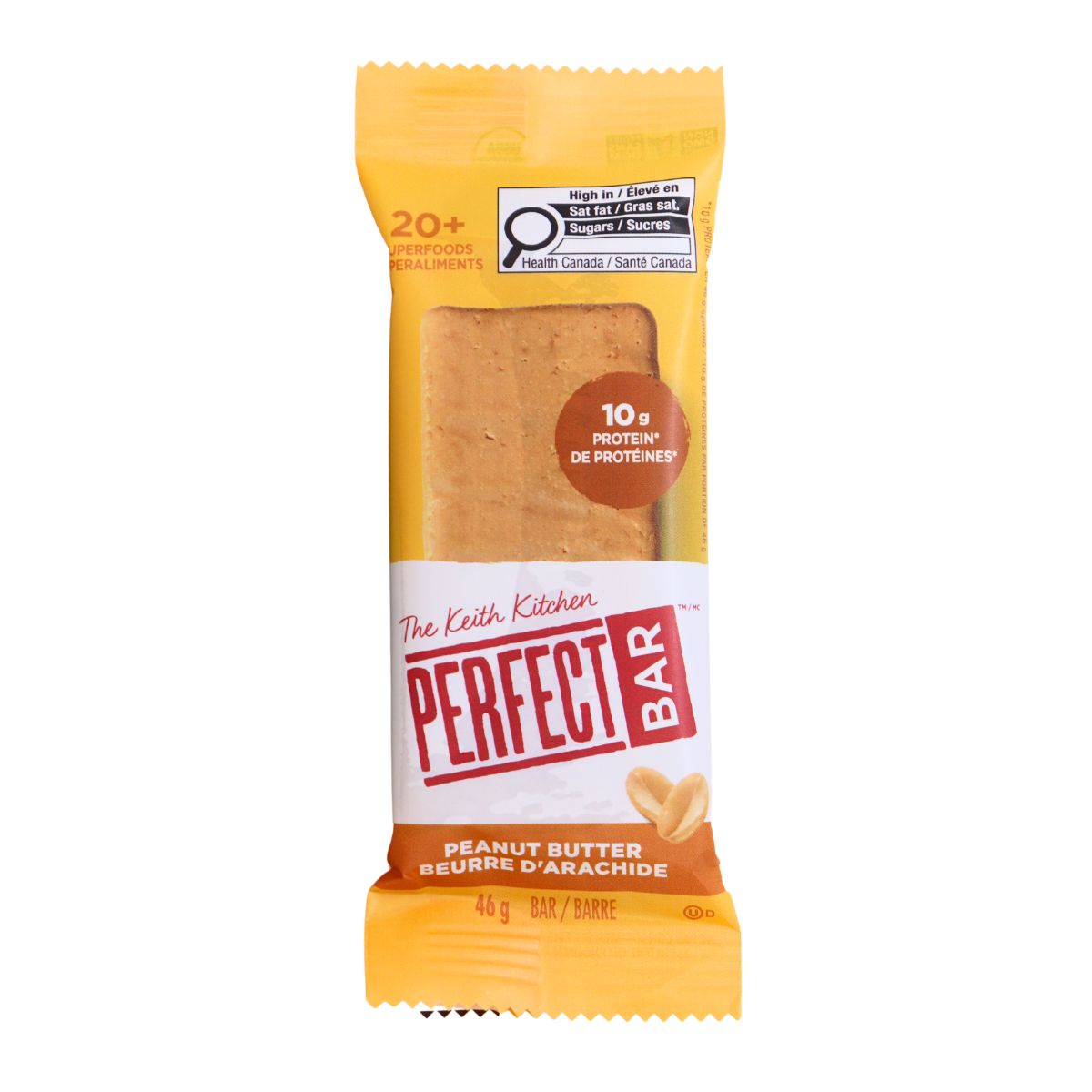 Perfect Bar Protein Bar Snack Size Peanut Butter, 46g