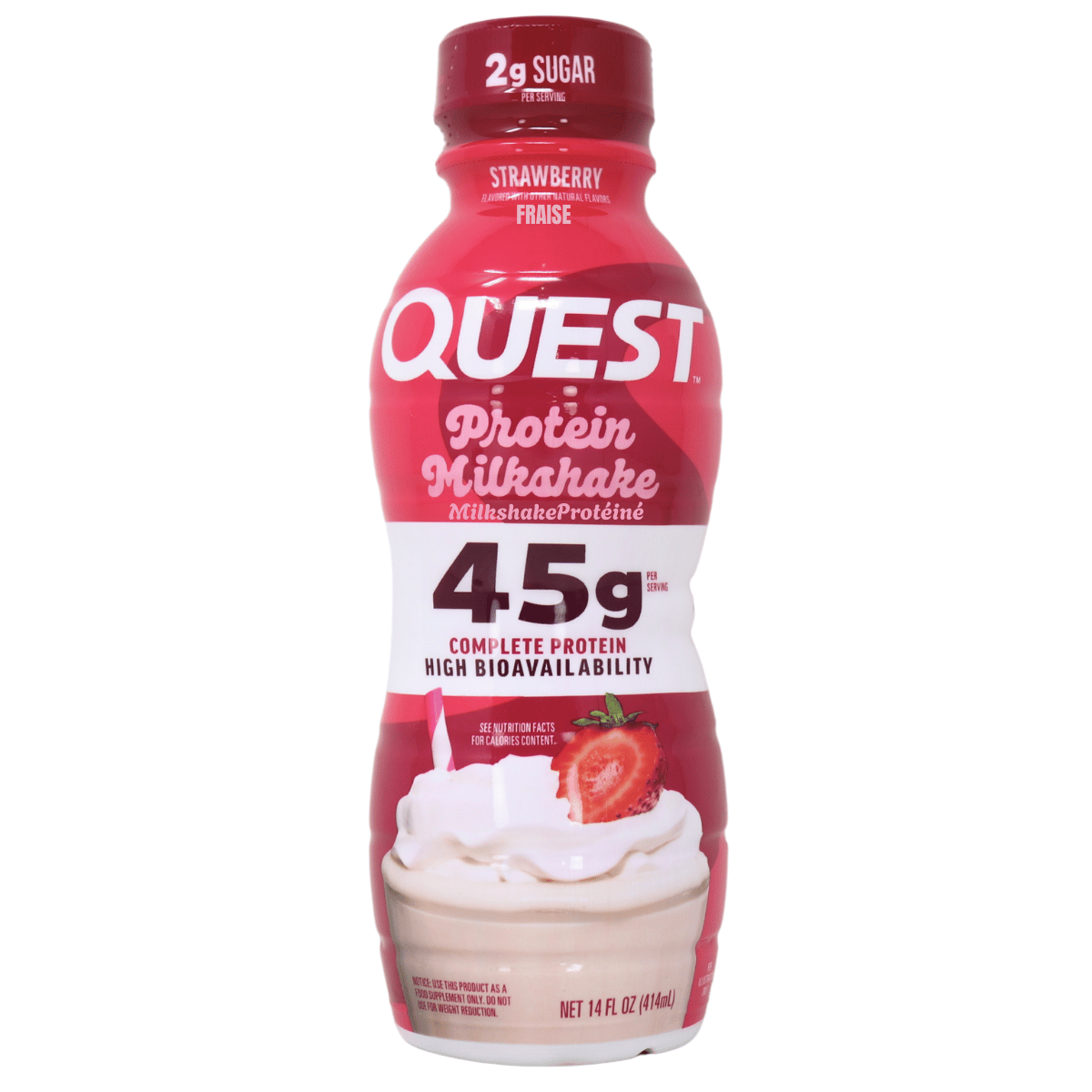 Quest Protein Milkshake Strawberry, 414 ml