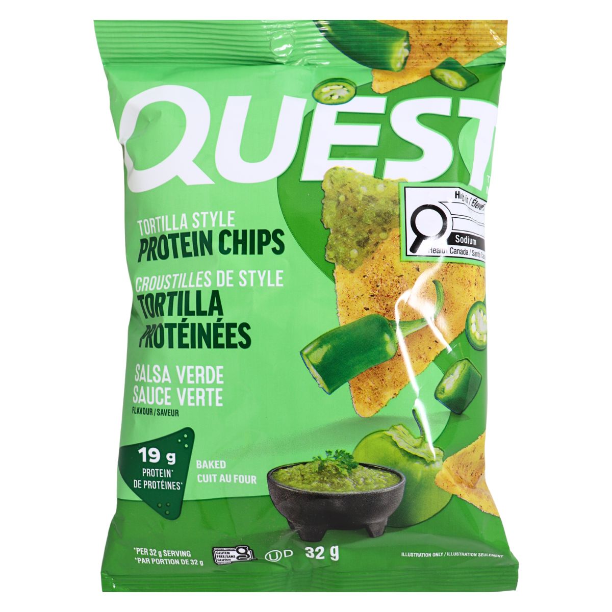 Quest Protein Tortilla Chips Salsa Verde, 32g