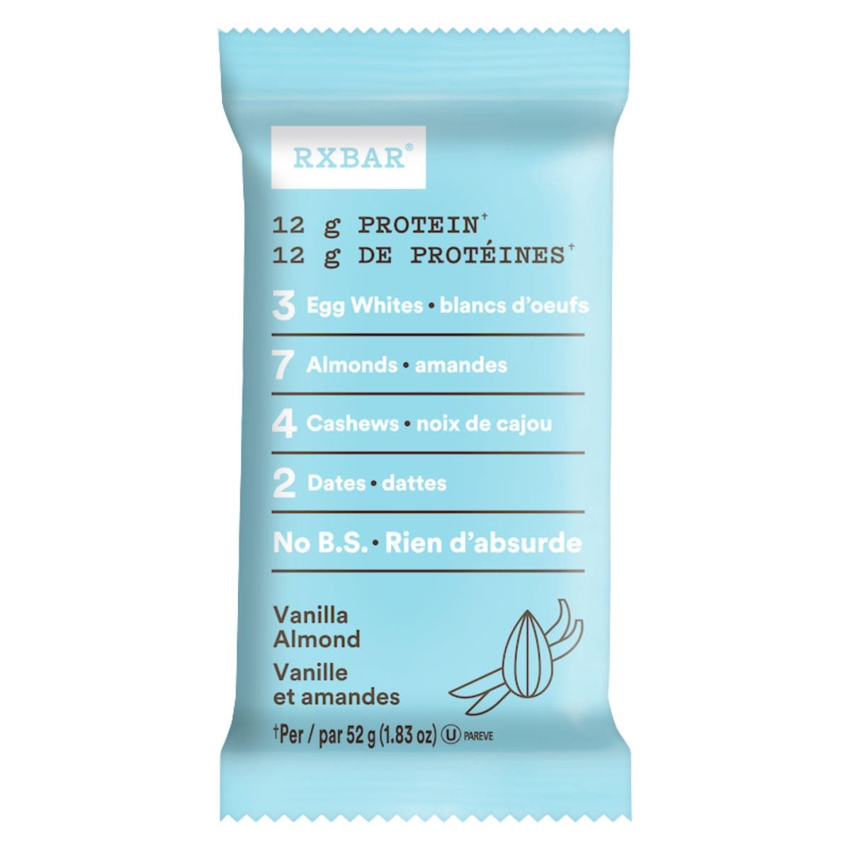 RX Bar Vanilla Almond, 52g