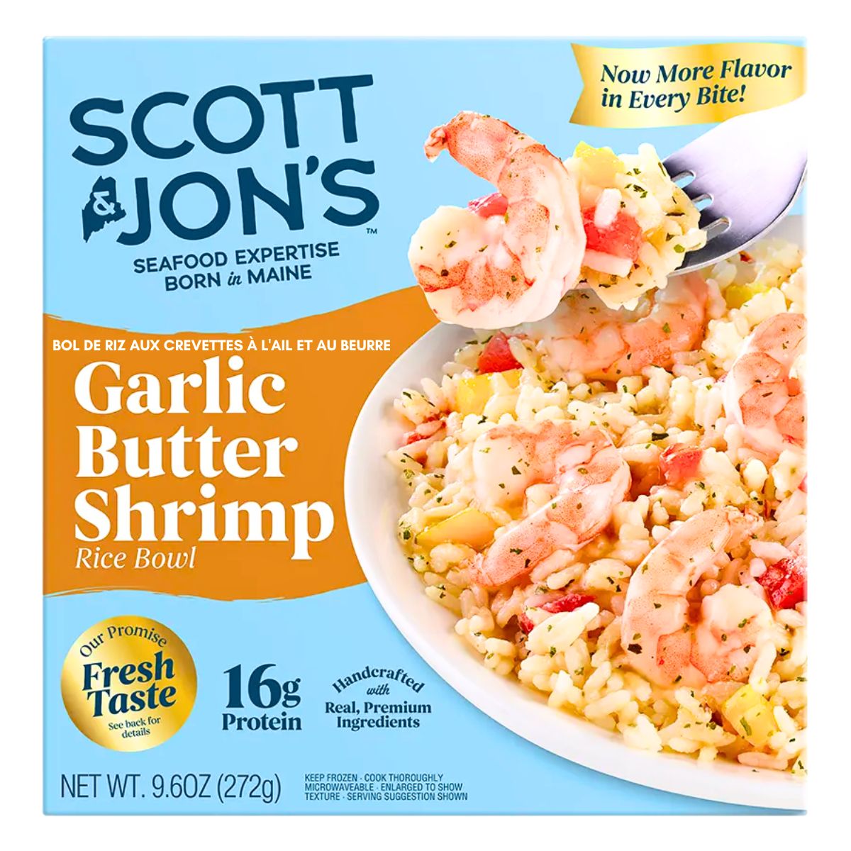 Scott &amp; Jon’s Garlic Butter Shrimp Rice Bowl, 272 g