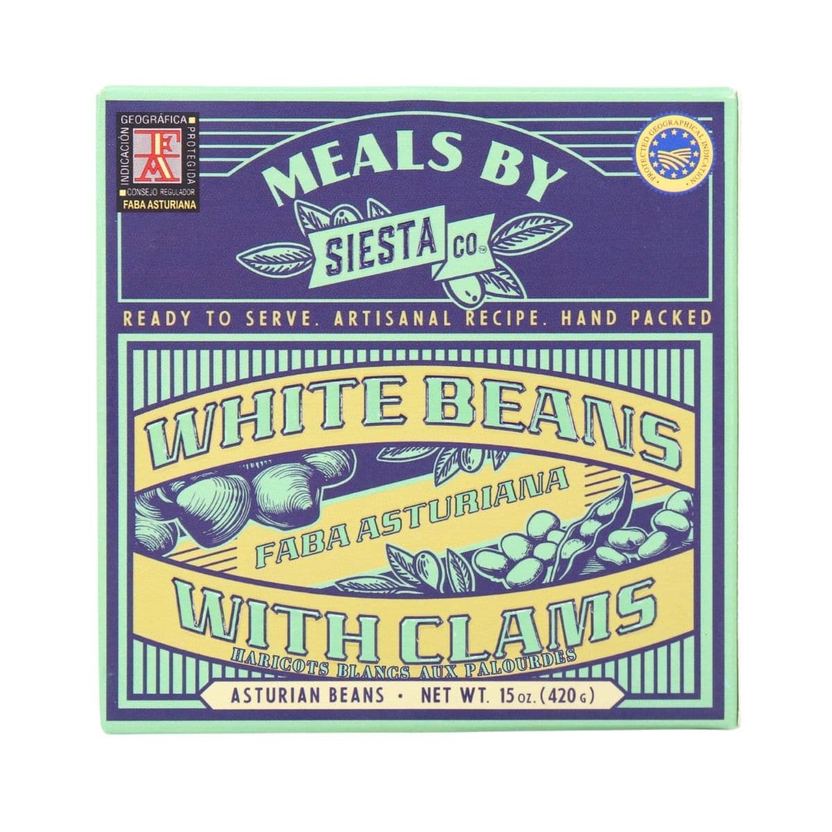 Siesta Co. Canned Seafood White Beans with Clams, 420 g