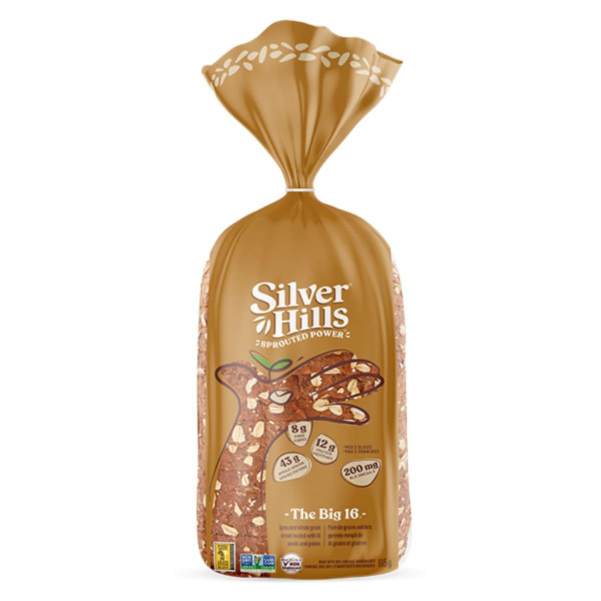 Silver Hills Organic Sprouted Whole Grain Bread The Big 16, 615g