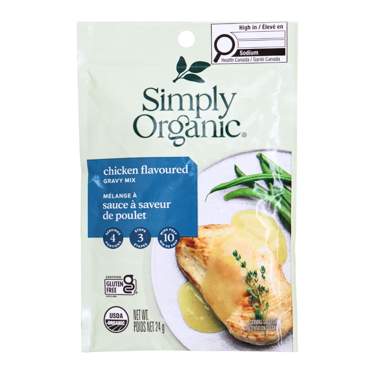 Simply Organic Gravy Mix Chicken, 24g