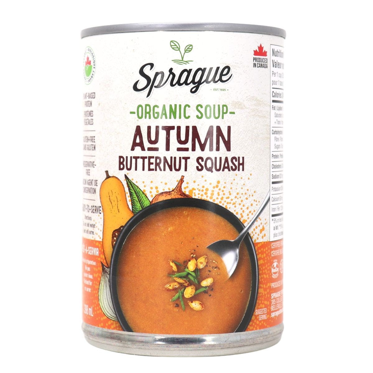 Sprague Organic Soup Autumn Butternut Squash, 398ml