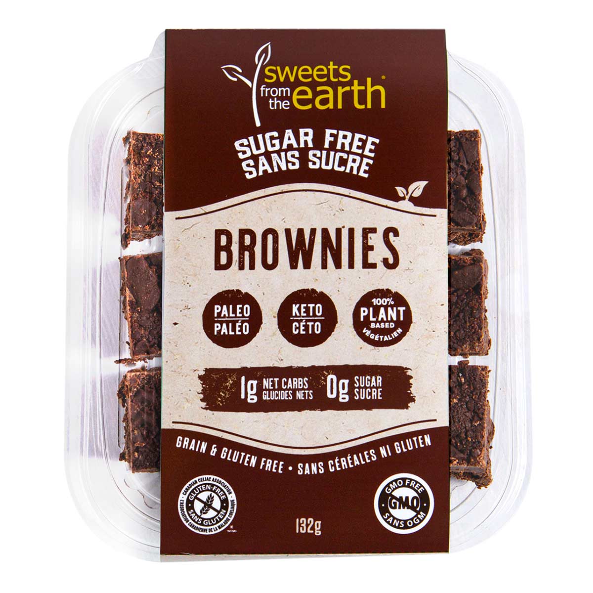 Sweets From The Earth Sugar Free Keto Brownies, 132g