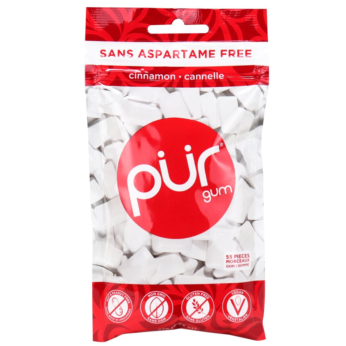 Pur Sugar-Free Gum Cinnamon, 77g