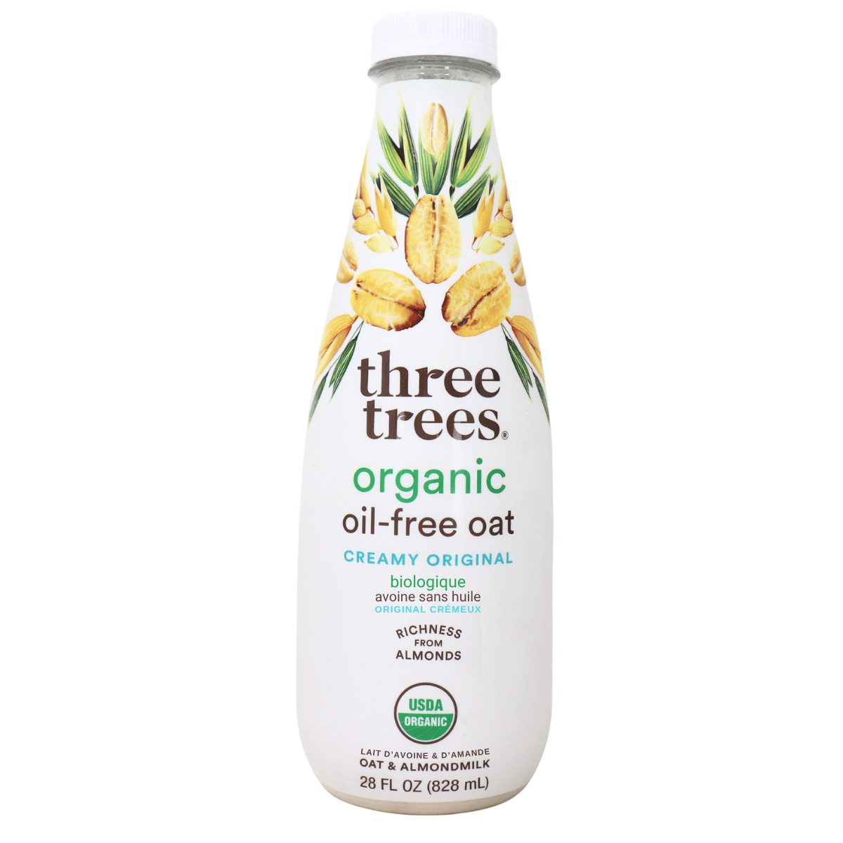 Three Trees Organic Oil-Free Oat Creamy Original, 828 mL
