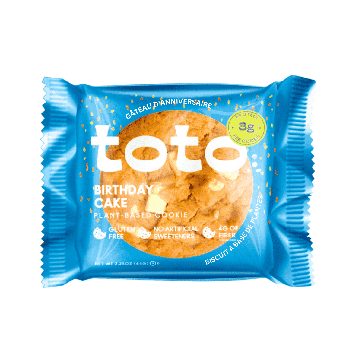 Toto Gluten-Free Protein Cookie Birthday Cake, 64g