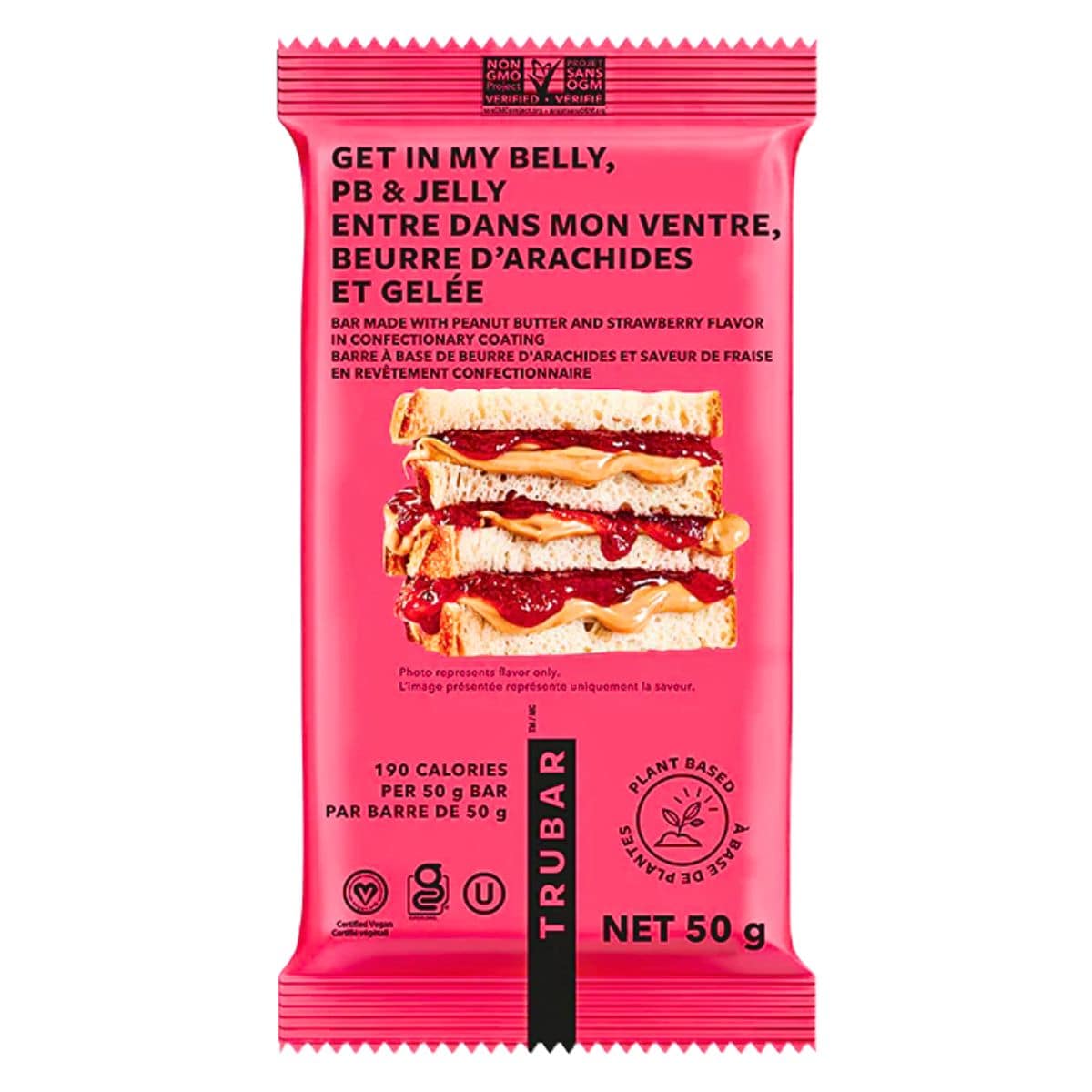 TRUBAR Protein Bar Get In My Belly PB &amp; Jelly, 50g