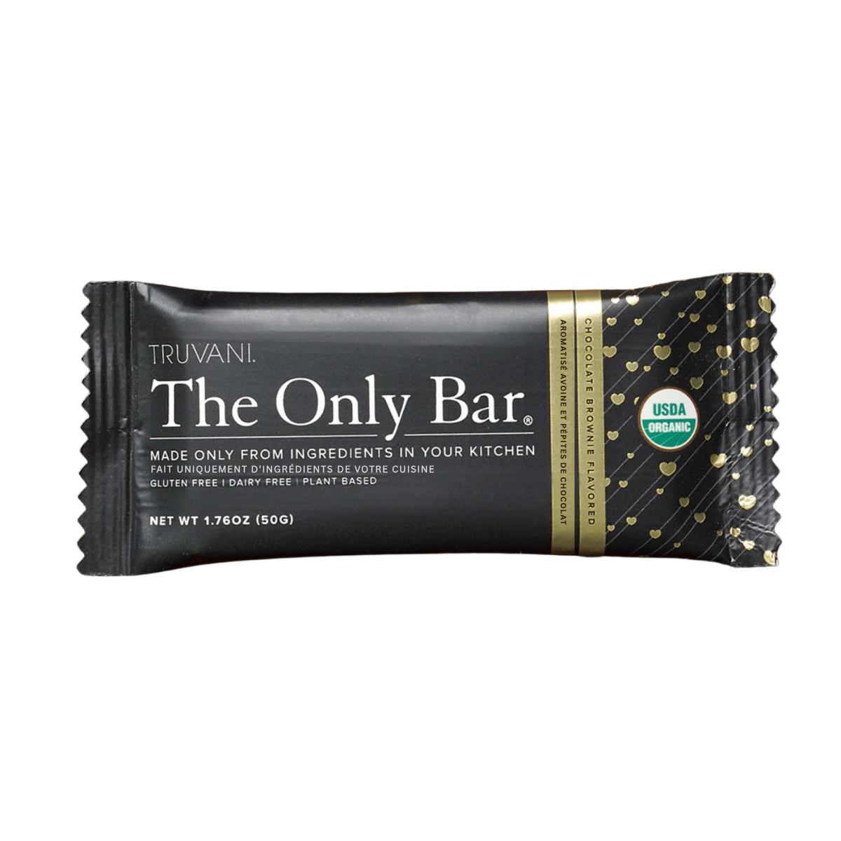 TRUVANI The Only Bar Gluten-Free Snack Bar Chocolate Brownie, 50g