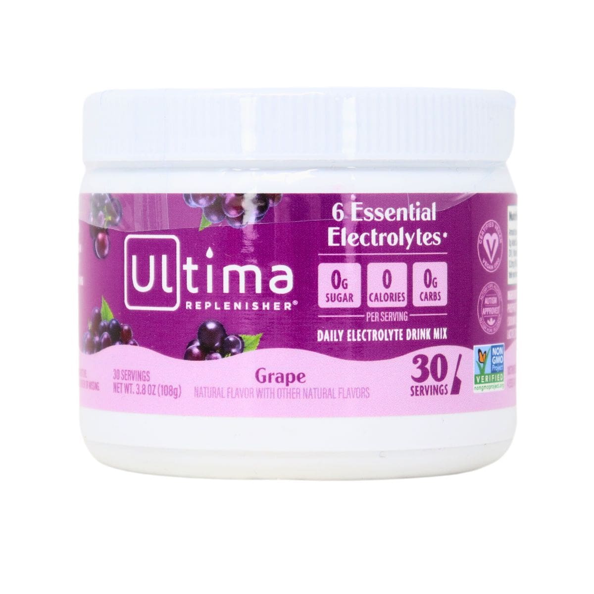 Ultima Replenisher Electrolyte Drink Mix Grape, 30 Servings