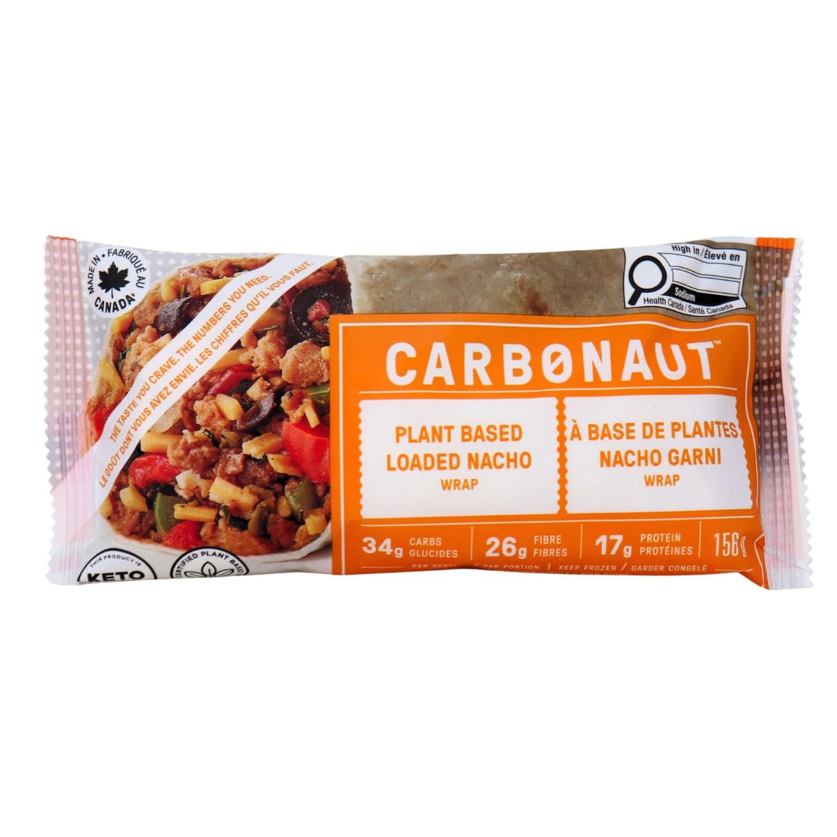Carbonaut Plant-Based Loaded Nacho Wrap, 156 g