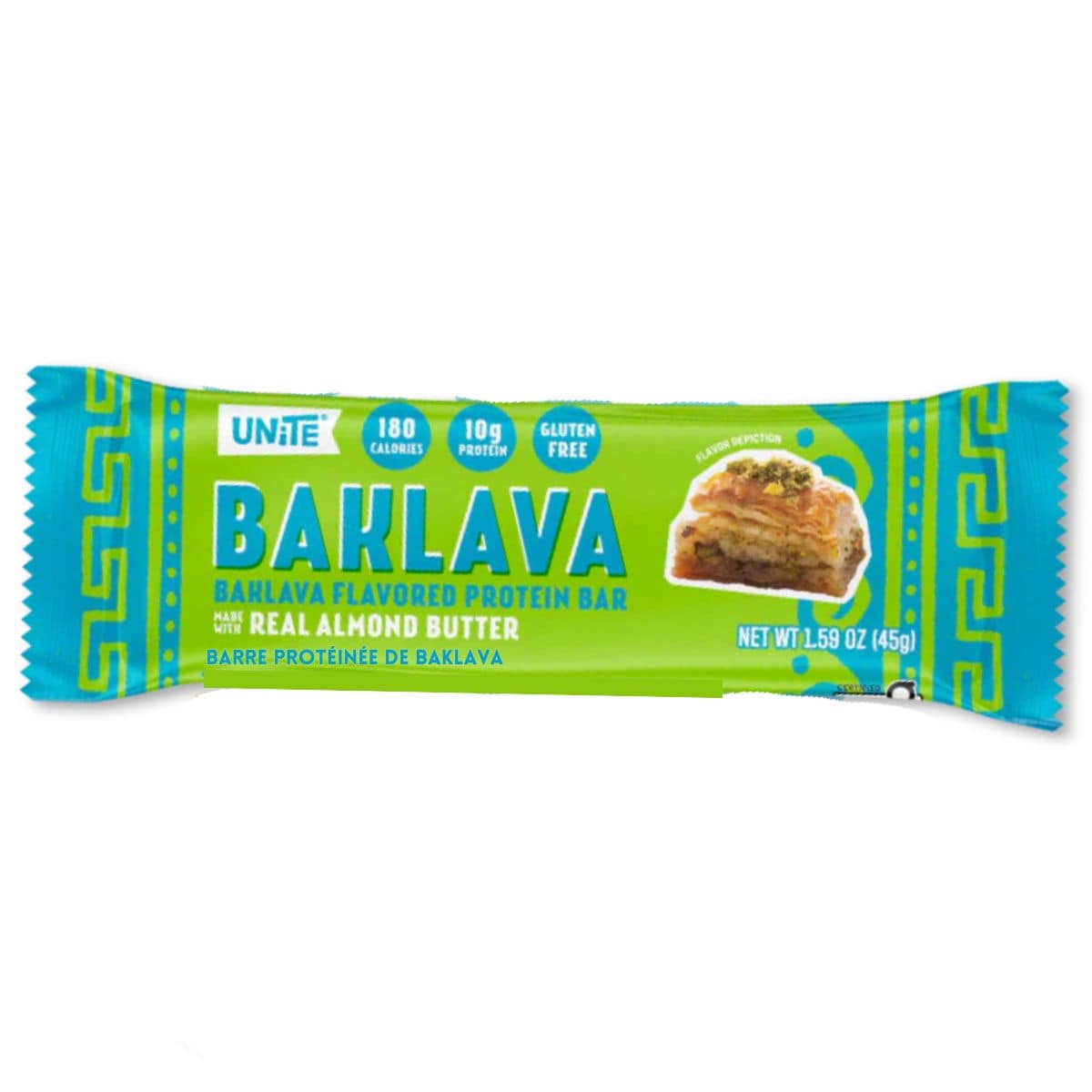 UNiTE Food Gluten-Free Protein Bar Baklava, 45g