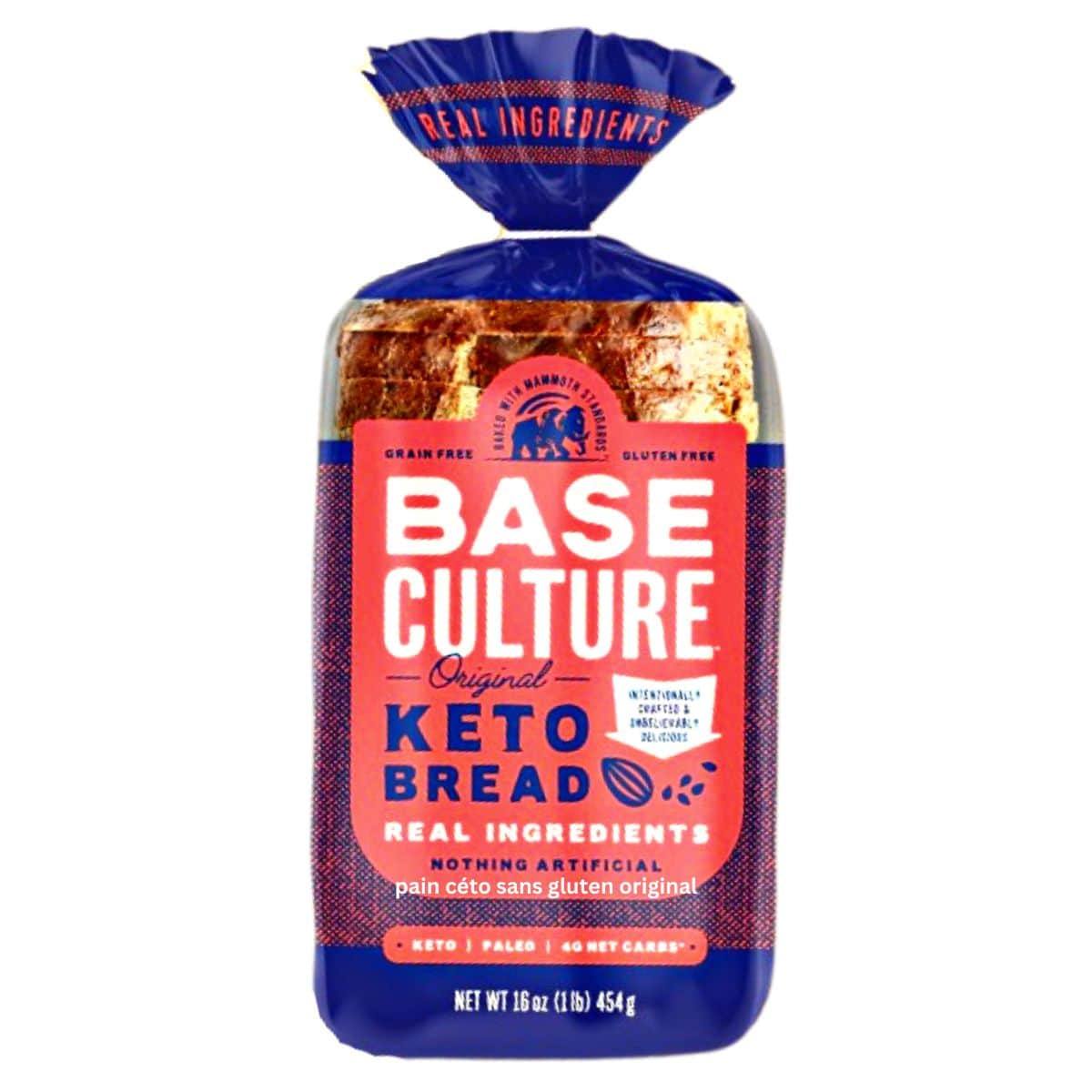 Base Culture Gluten-Free Keto Bread Original, 454g